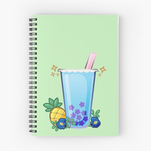 Item preview, Butterfly Pea Pineapple Boba designed and sold by Ranefea.