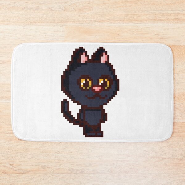 Item preview, 8-bit Kitty Black designed and sold by LemonwoodClock.