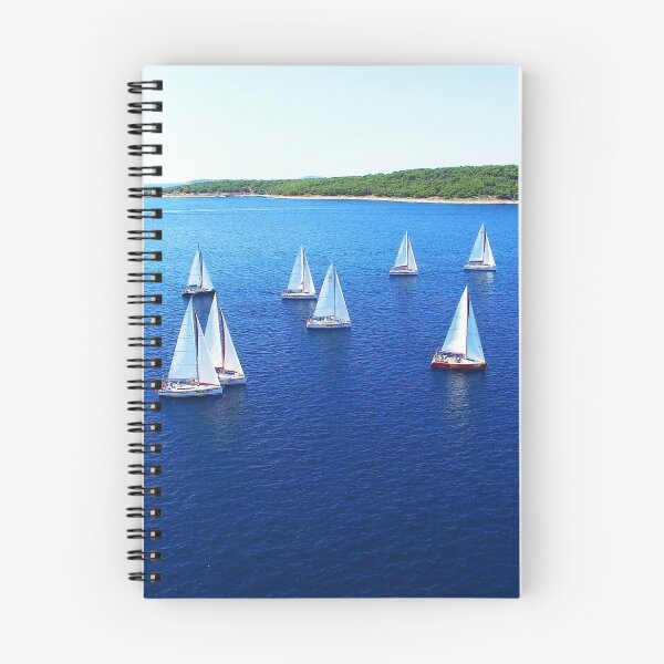 Item preview, MARITIME #33 - Flotilla of Sailboats at Anchor Near Islands designed and sold by DEL-Productions.