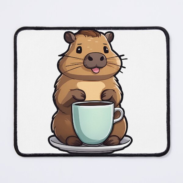Item preview, Capybara Caffeine Break designed and sold by Mechanical-Artt.