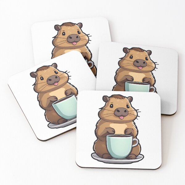 Item preview, Capybara Caffeine Break designed and sold by Mechanical-Artt.