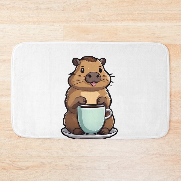 Item preview, Capybara Caffeine Break designed and sold by Mechanical-Artt.