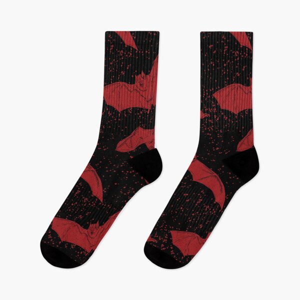 Item preview, Red Vampire Bat Pattern designed and sold by Gemma Compton.