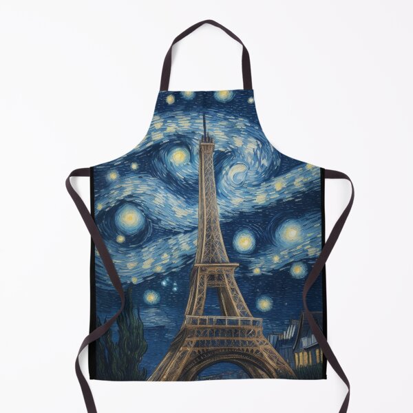 Item preview, Starry Night in Paris Van gogh Style Eiffel Tower Painting for Van gogh Lovers designed and sold by Vangoholic.