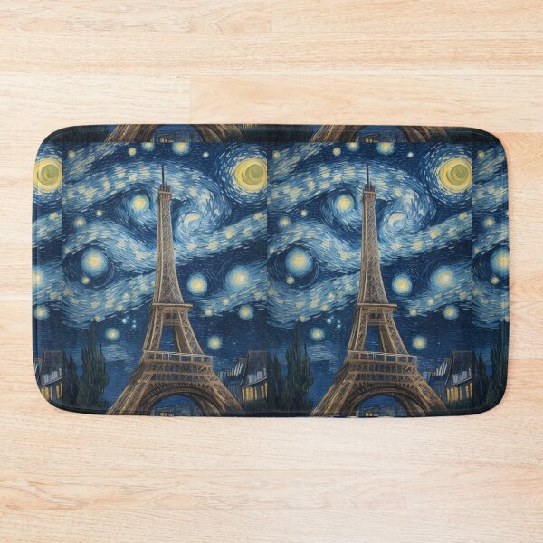 Item preview, Starry Night in Paris Van gogh Style Eiffel Tower Painting for Van gogh Lovers designed and sold by Vangoholic.