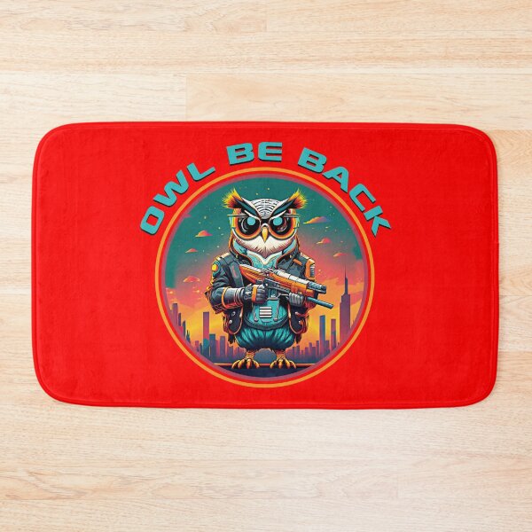 Item preview, Owl Be Back Terminator Owl designed and sold by Alema Art.