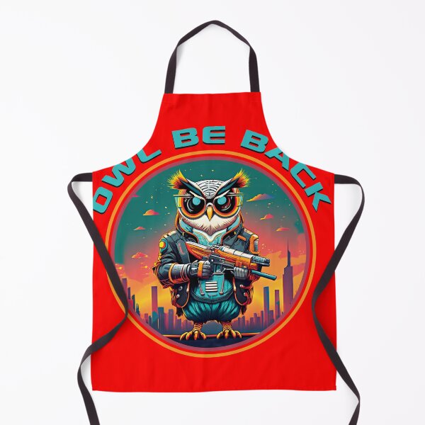 Item preview, Owl Be Back Terminator Owl designed and sold by Alema Art.