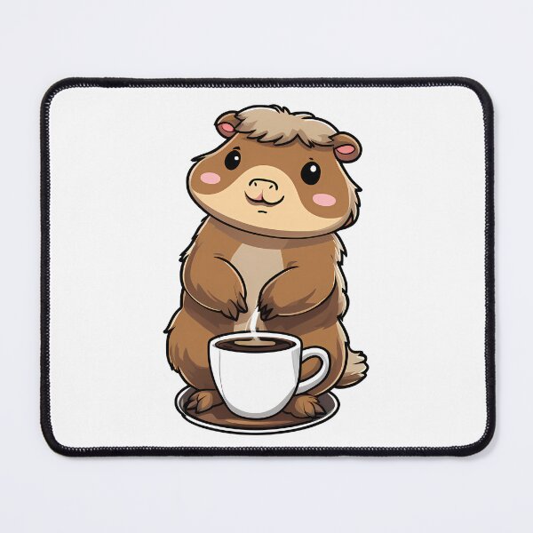 Item preview, Coffee with a Capybara Friend designed and sold by Mechanical-Artt.