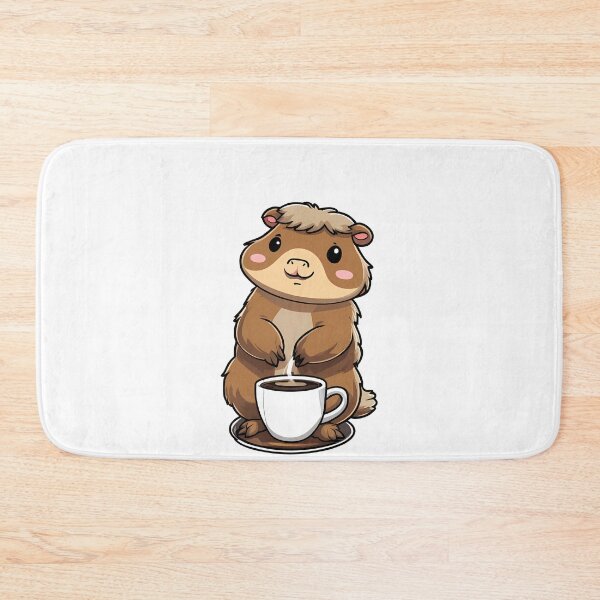 Item preview, Coffee with a Capybara Friend designed and sold by Mechanical-Artt.