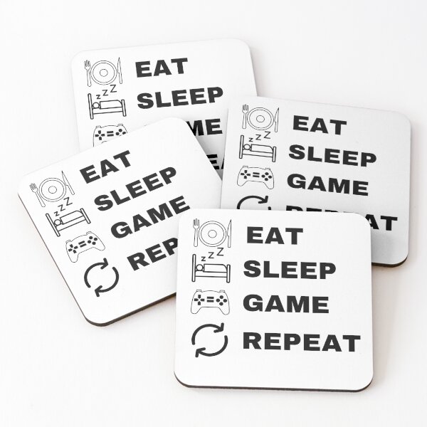 Item preview, eat sleep game repeat designed and sold by ForestStyle.