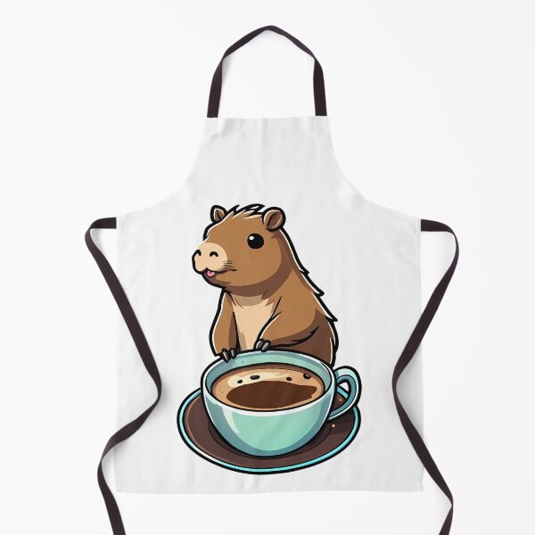 Item preview, Cute Capybara and Coffee Bliss designed and sold by Mechanical-Artt.