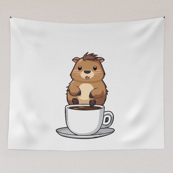 Item preview, Capybara Coffee Joy designed and sold by Mechanical-Artt.