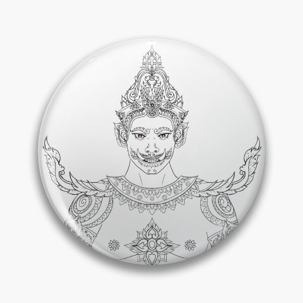 Item preview, Handsome Giant Thai line art design designed and sold by NakeeNakaa.