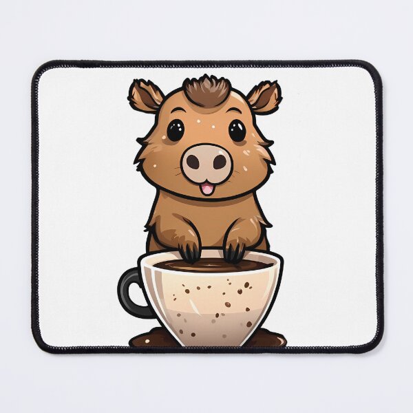Item preview, Capybara Coffee Cozy Moment designed and sold by Mechanical-Artt.