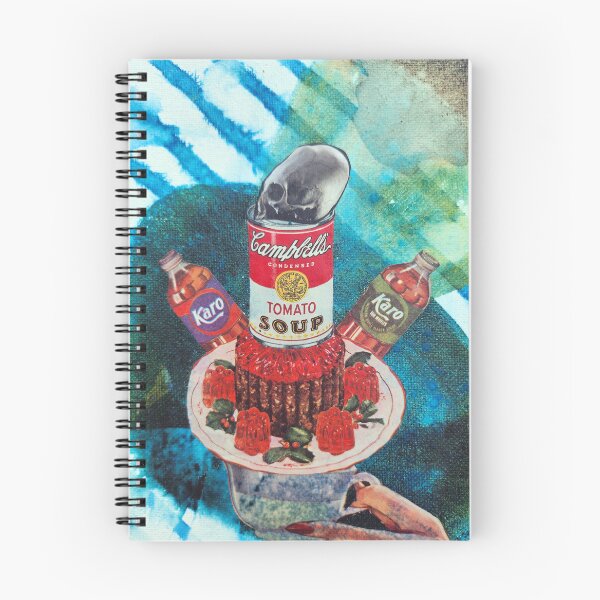 Item preview, Skull, Soup, Syrup, Jello, Aspic, Teacup - vintage multimedia paper collage art designed and sold by SkullAndCrone.