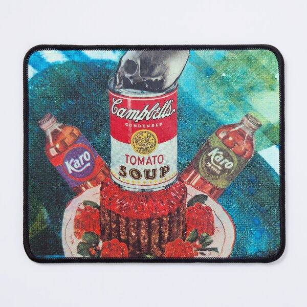 Item preview, Skull, Soup, Syrup, Jello, Aspic, Teacup - vintage multimedia paper collage art designed and sold by SkullAndCrone.