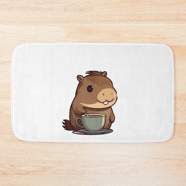 Item preview, Coffee with a Cute Capybara designed and sold by Mechanical-Artt.