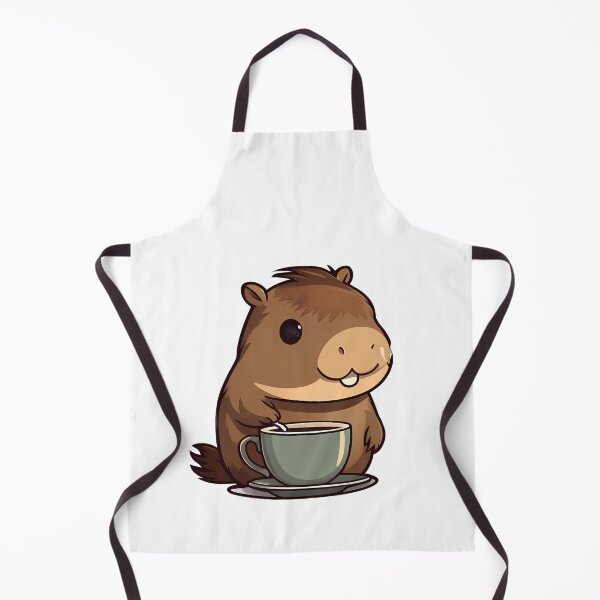 Item preview, Coffee with a Cute Capybara designed and sold by Mechanical-Artt.