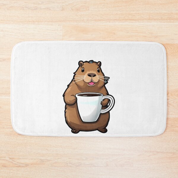 Item preview, One Capybara, One Coffee: Pure Happiness designed and sold by Mechanical-Artt.