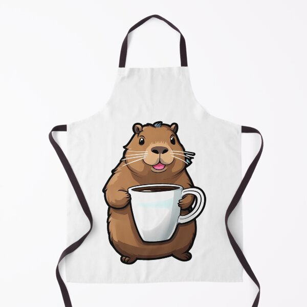 Item preview, One Capybara, One Coffee: Pure Happiness designed and sold by Mechanical-Artt.