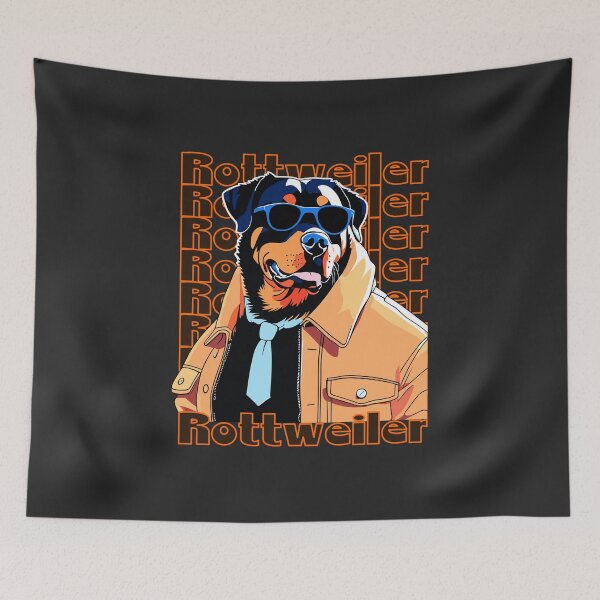 Item preview, Cool Rottweiler Retro designed and sold by HoruXtore.
