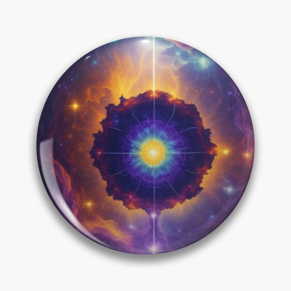 Item preview, Chakra Harmony in Cosmic Splendor - Ethereal Art | Cosmic Energy designed and sold by Badowolf.