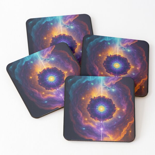 Item preview, Chakra Harmony in Cosmic Splendor - Ethereal Art | Cosmic Energy designed and sold by Badowolf.