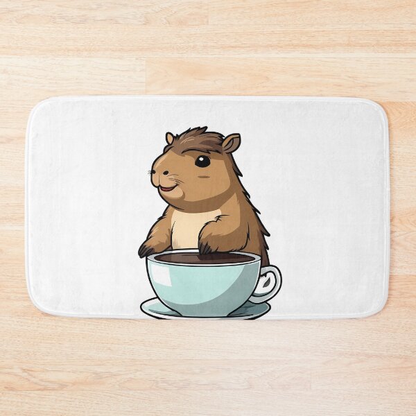 Item preview, Coffee Break with a Capybara Friend designed and sold by Mechanical-Artt.