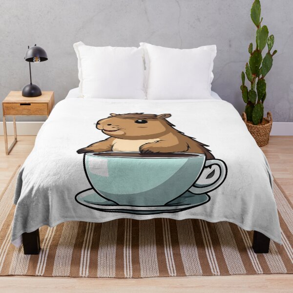 Item preview, Coffee Break with a Capybara Friend designed and sold by Mechanical-Artt.