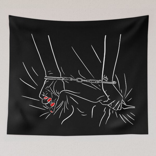 Item preview, handcuffed hands crumpling sheets designed and sold by Culturesensible.