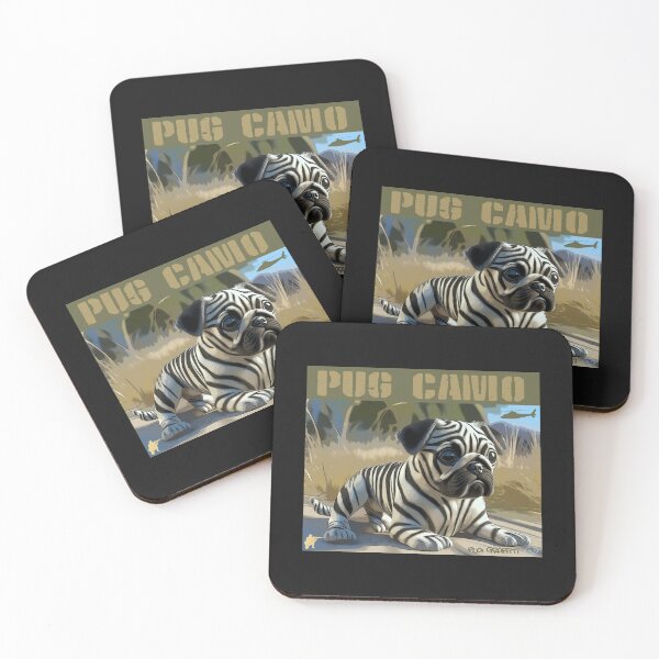 Item preview, Pug Camo 3 designed and sold by RedBluffTraders.