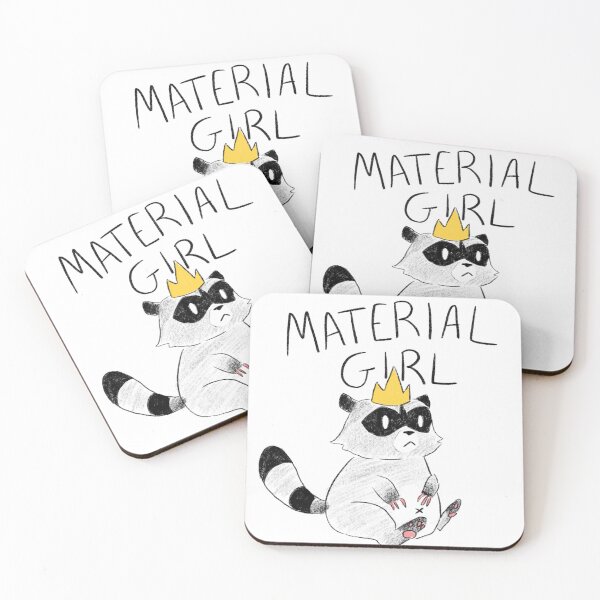 Artikelvorschau, Material Mädchen Waschbär entworfen und verkauft von Raccoondoodles.