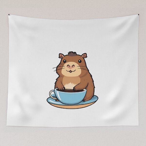 Item preview, Capybara Coffee Love designed and sold by Mechanical-Artt.