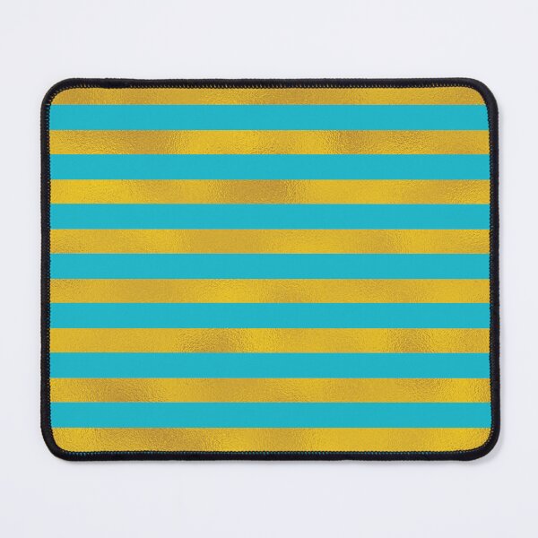Item preview, Turquoise and gold foil color stripes. designed and sold by Luggnagg.