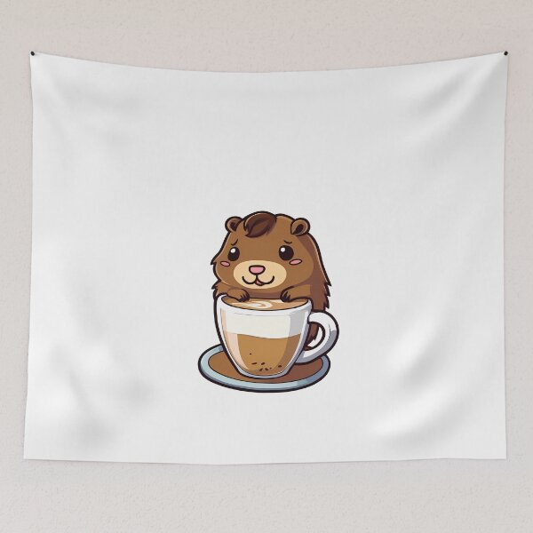 Item preview, One Capybara, One Coffee: Perfect Harmony designed and sold by Mechanical-Artt.