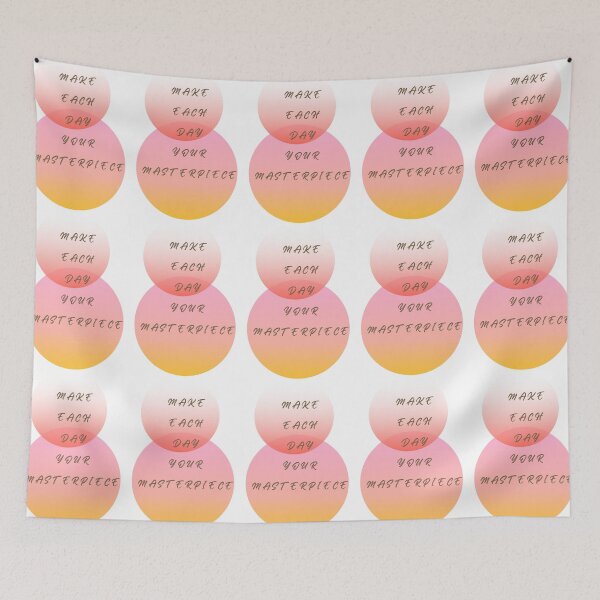 Item preview, Make each day your masterpiece inspirational quote designed and sold by SanelaLuckyStar.