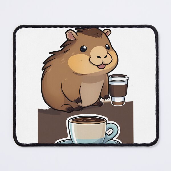 Item preview, Coffee with Capybara Companions designed and sold by Mechanical-Artt.