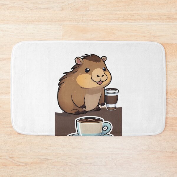 Item preview, Coffee with Capybara Companions designed and sold by Mechanical-Artt.