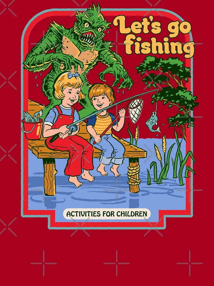 Let's Go Fishing Kids T-Shirt for Sale by Steven Rhodes