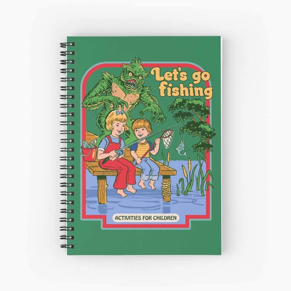 Let's Go Fishing Spiral Notebook for Sale by Steven Rhodes