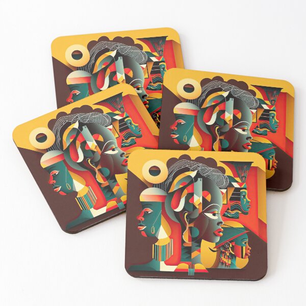 Item preview, African Tribe Bauhaus Design designed and sold by ArtificialGenes.