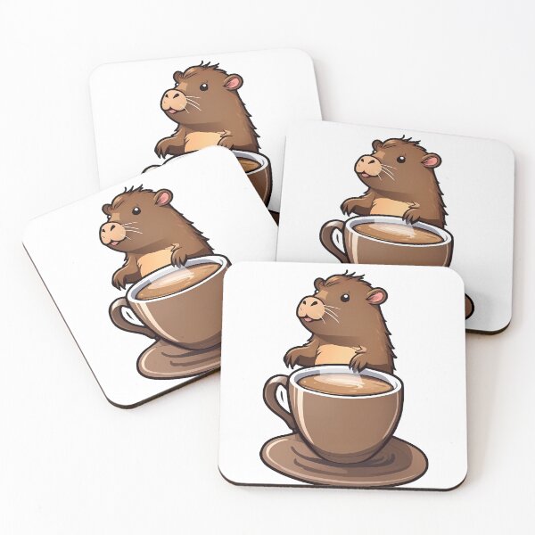 Item preview, Sip & Smile: Capybara Edition designed and sold by Mechanical-Artt.