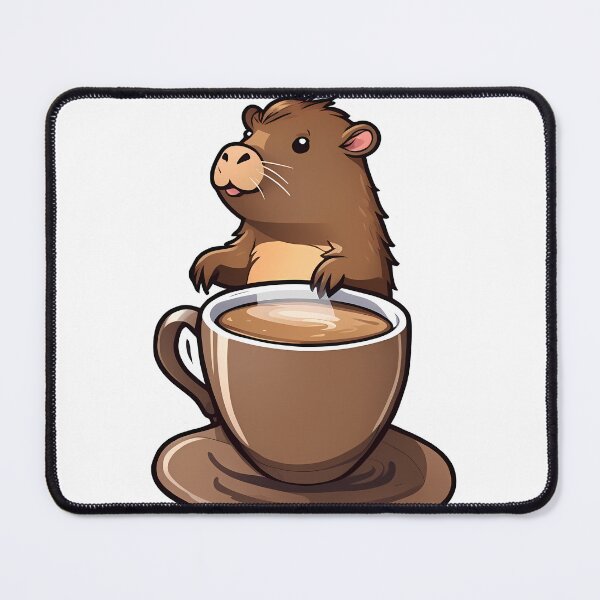 Item preview, Sip & Smile: Capybara Edition designed and sold by Mechanical-Artt.