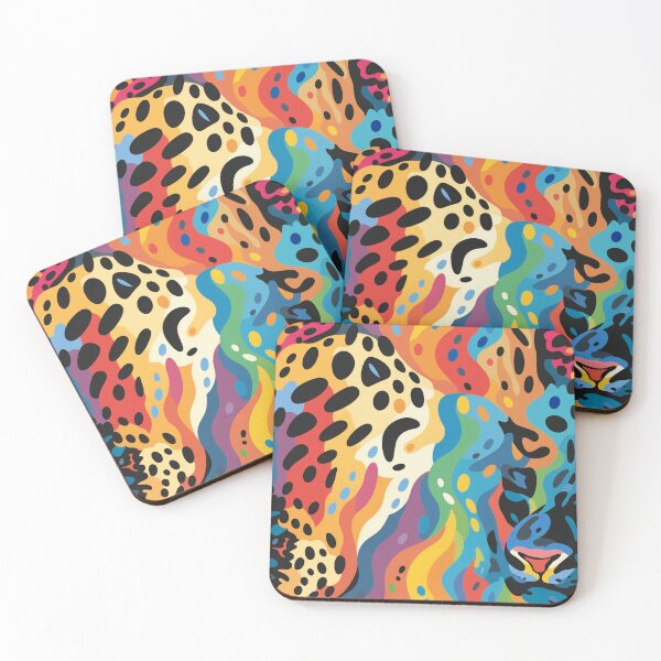 Item preview, Colorful leopard pattern designed and sold by bigmoments.
