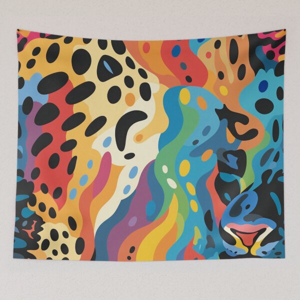 Item preview, Colorful leopard pattern designed and sold by bigmoments.