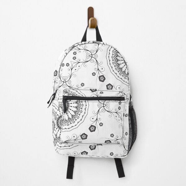 Item preview, Pattern Black White Spiral Floral designed and sold by Penny Stanley (ICONIC FOX GRAPHICS).