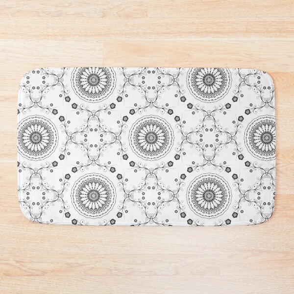 Item preview, Pattern Black White Spiral Floral  designed and sold by Penny Stanley (ICONIC FOX GRAPHICS).