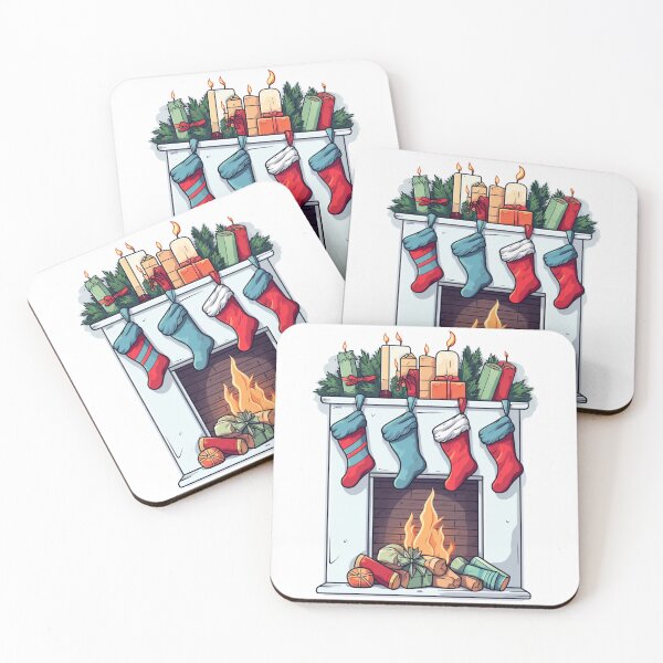 Item preview, Fireside Memories Tee - Christmas Fireplace Design designed and sold by Moisky Patterns.