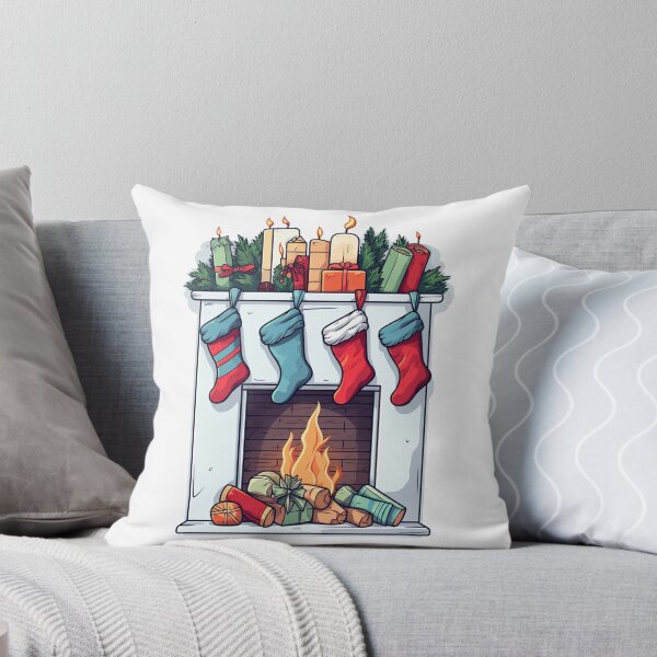 Item preview, Fireside Memories Tee - Christmas Fireplace Design designed and sold by Moisky Patterns.