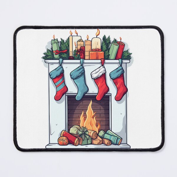 Item preview, Fireside Memories Tee - Christmas Fireplace Design designed and sold by Moisky Patterns.